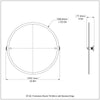 Frameless Round Tilt Mirror with Beveled Edge