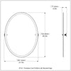 Frameless Oval Tilt Mirror with Beveled Edge