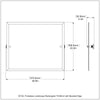 Frameless Landscape Rectangular Tilt Mirror with Beveled Edge