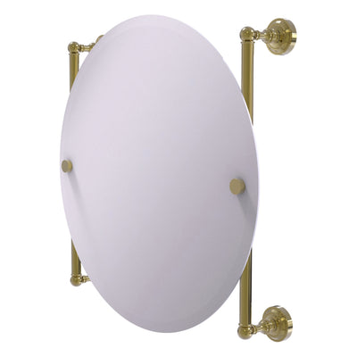 Dottingham Collection Round Frameless Rail Mounted Mirror