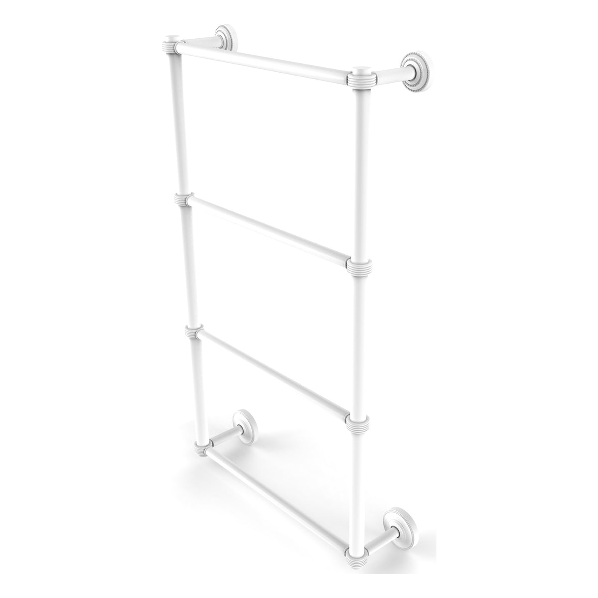 Dottingham Collection 4 Tier Ladder Towel Bar with Grooved Accents