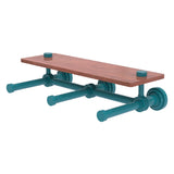 Dottingham Collection Horizontal Reserve 3 Roll Toilet Paper Holder with Wood Shelf