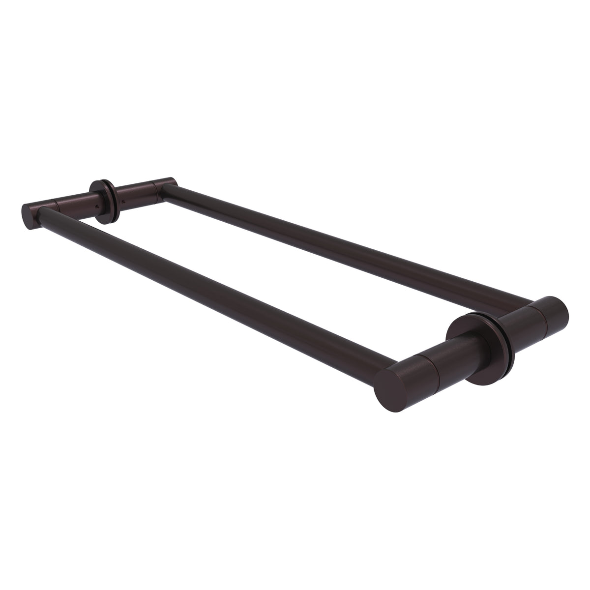 Fresno Pair Of Towel Bars For Back to Back On Glass Panel - 30 Inch