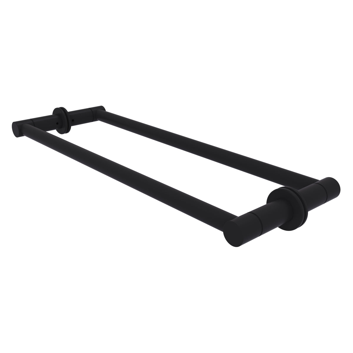 Fresno Pair Of Towel Bars For Back to Back On Glass Panel - 30 Inch