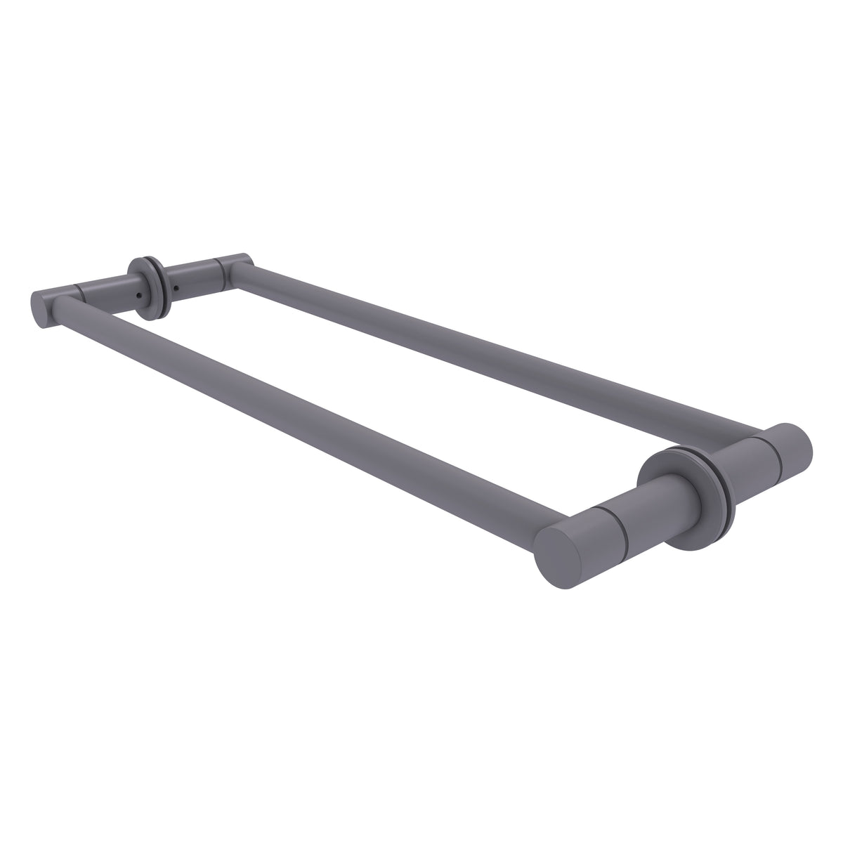 Fresno Pair Of Towel Bars For Back to Back On Glass Panel - 30 Inch