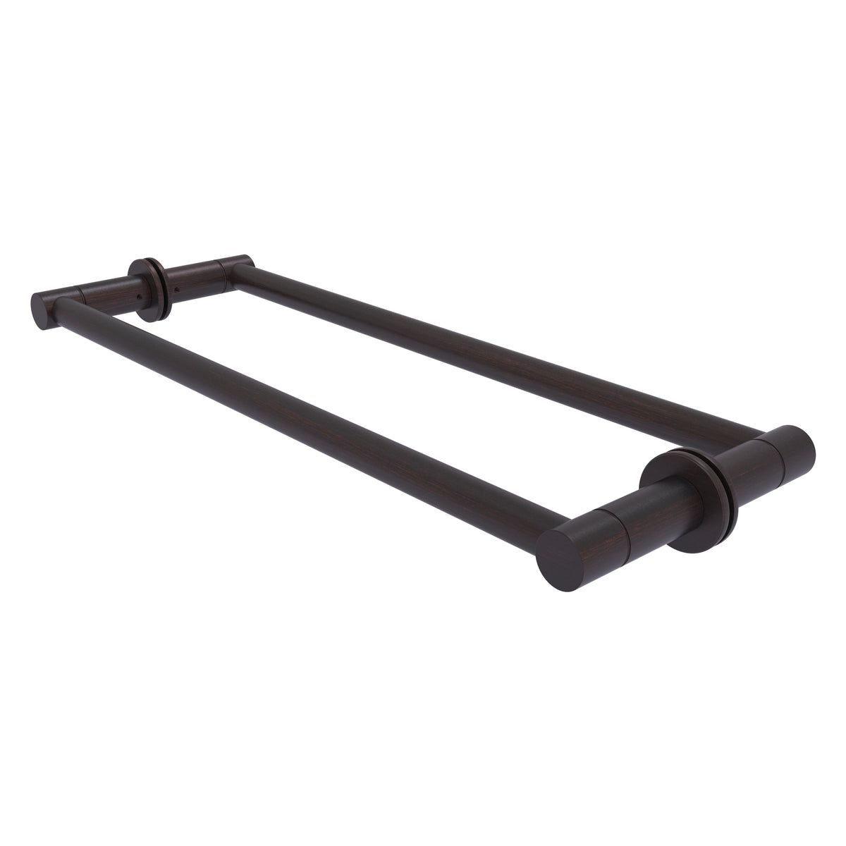 Fresno Pair Of Towel Bars For Back to Back On Glass Panel - 30 Inch