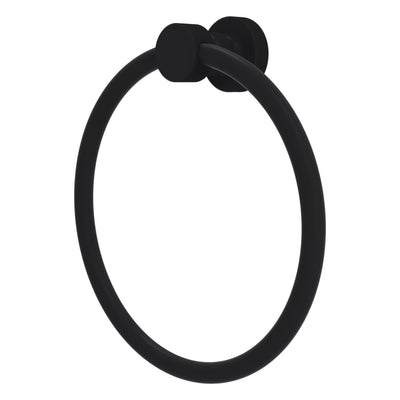Foxtrot Collection 6 Inch Round Towel Ring - Solid Brass Wall Mount