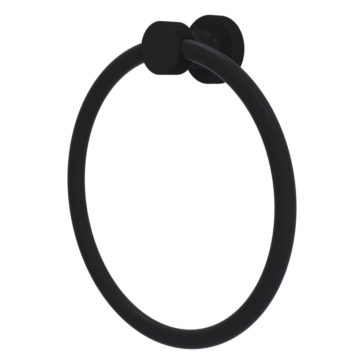 Foxtrot Collection 6 Inch Round Towel Ring - Solid Brass Wall Mount
