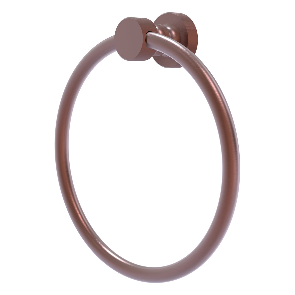 Foxtrot Collection 6 Inch Round Towel Ring - Solid Brass Wall Mount