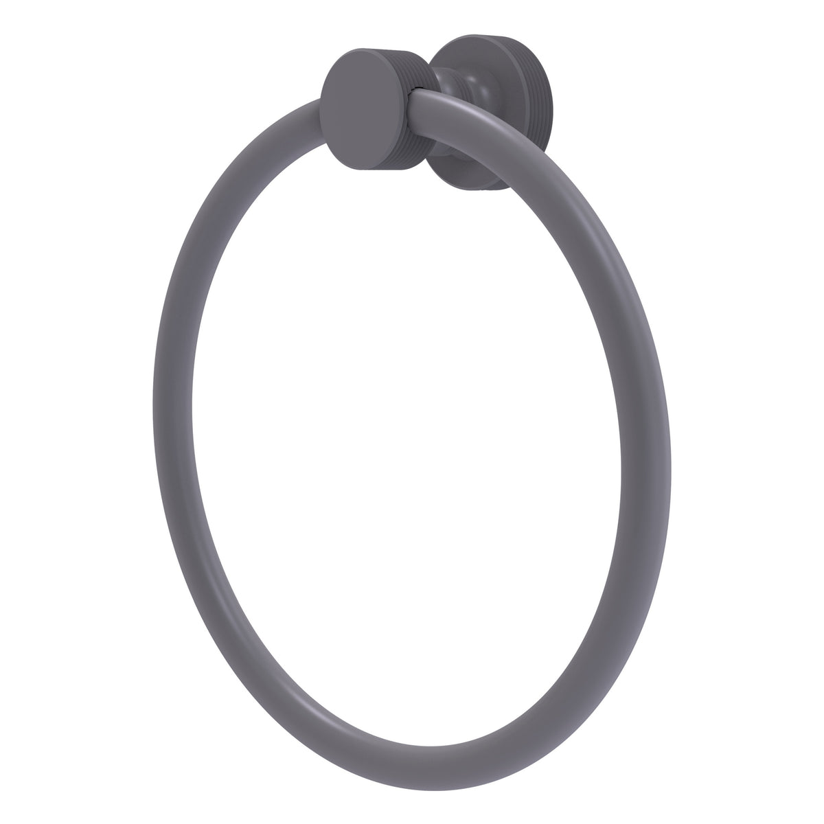 Foxtrot Collection 6 Inch Round Towel Ring - Solid Brass Wall Mount