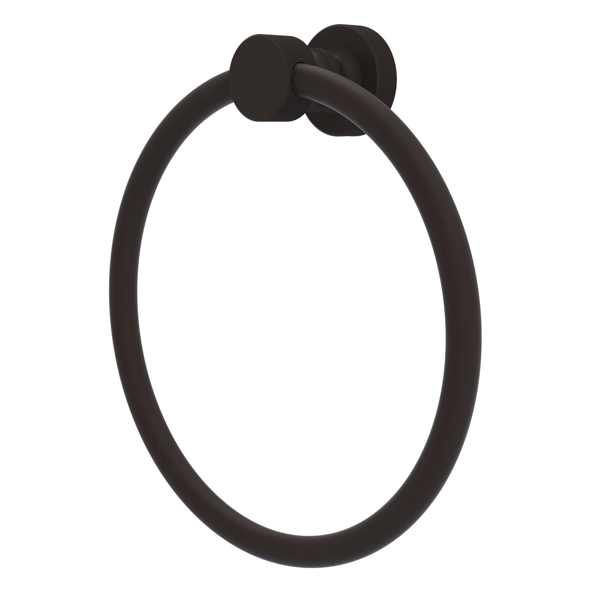 Foxtrot Collection 6 Inch Round Towel Ring - Solid Brass Wall Mount