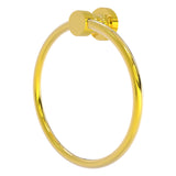 Foxtrot Collection 6 Inch Round Towel Ring - Solid Brass Wall Mount