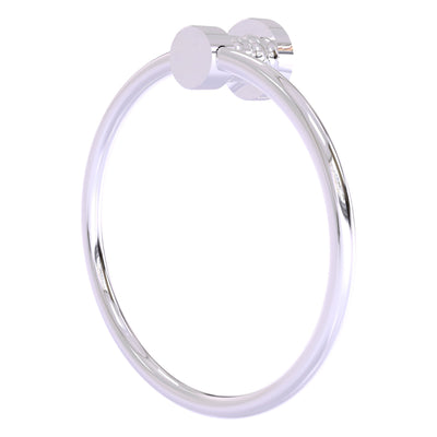 Foxtrot Collection 6 Inch Round Towel Ring - Solid Brass Wall Mount