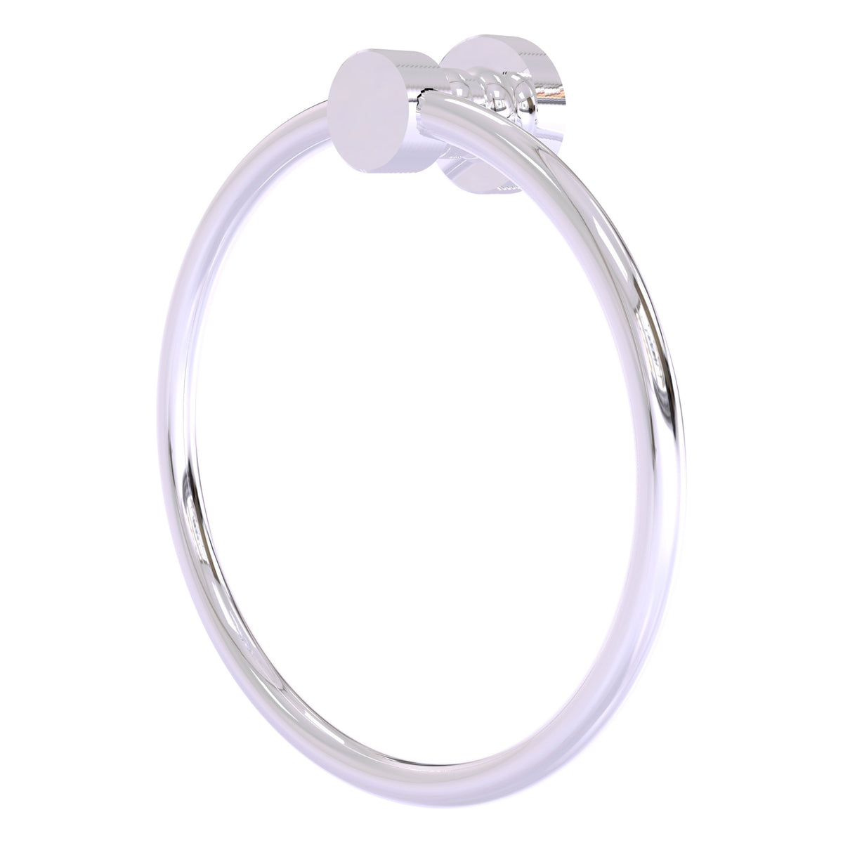 Foxtrot Collection 6 Inch Round Towel Ring - Solid Brass Wall Mount