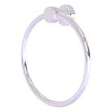 Foxtrot Collection 6 Inch Round Towel Ring - Solid Brass Wall Mount