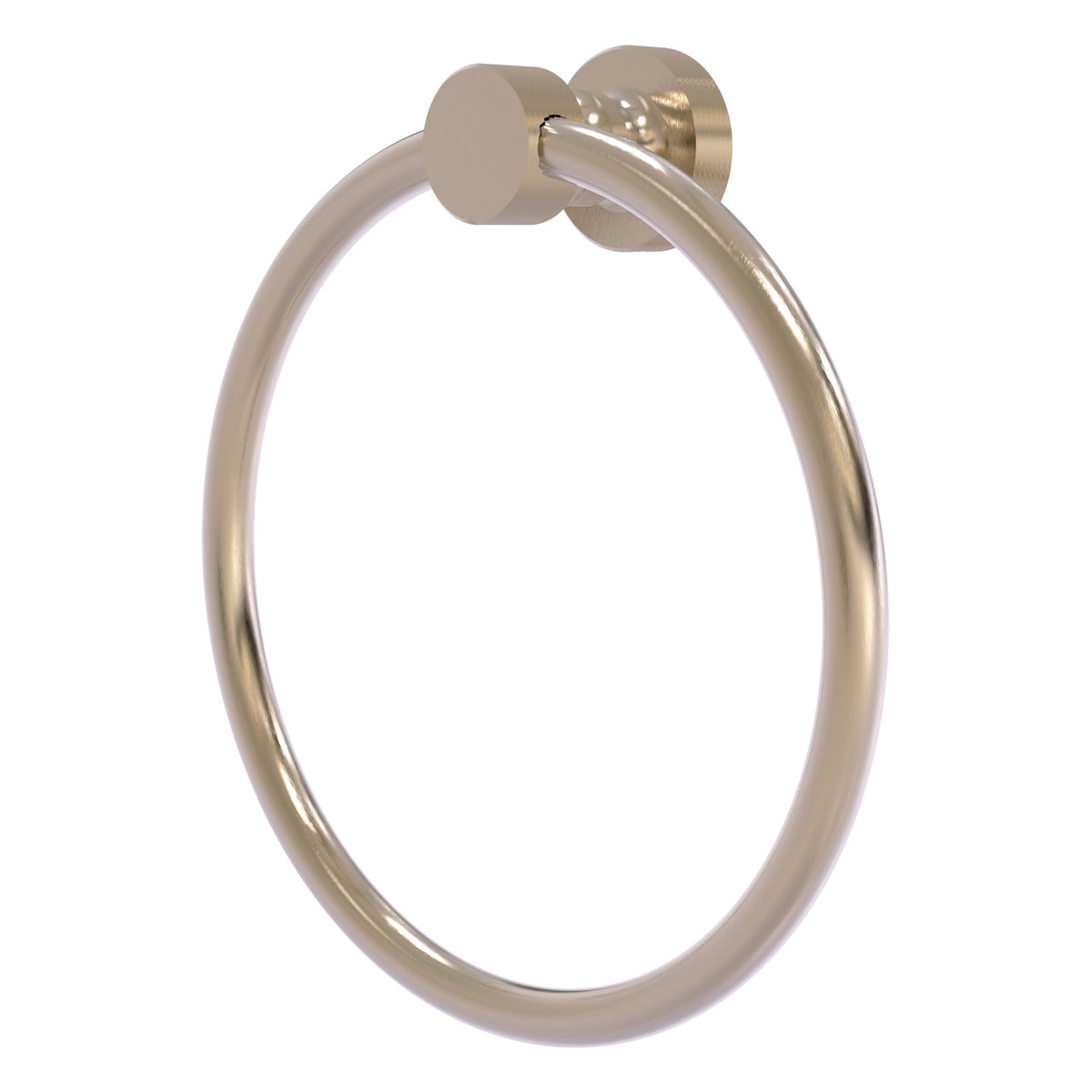 Foxtrot Collection 6 Inch Round Towel Ring - Solid Brass Wall Mount