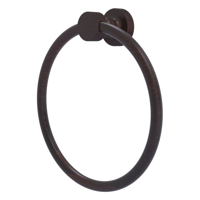 Foxtrot Collection 6 Inch Round Towel Ring - Solid Brass Wall Mount
