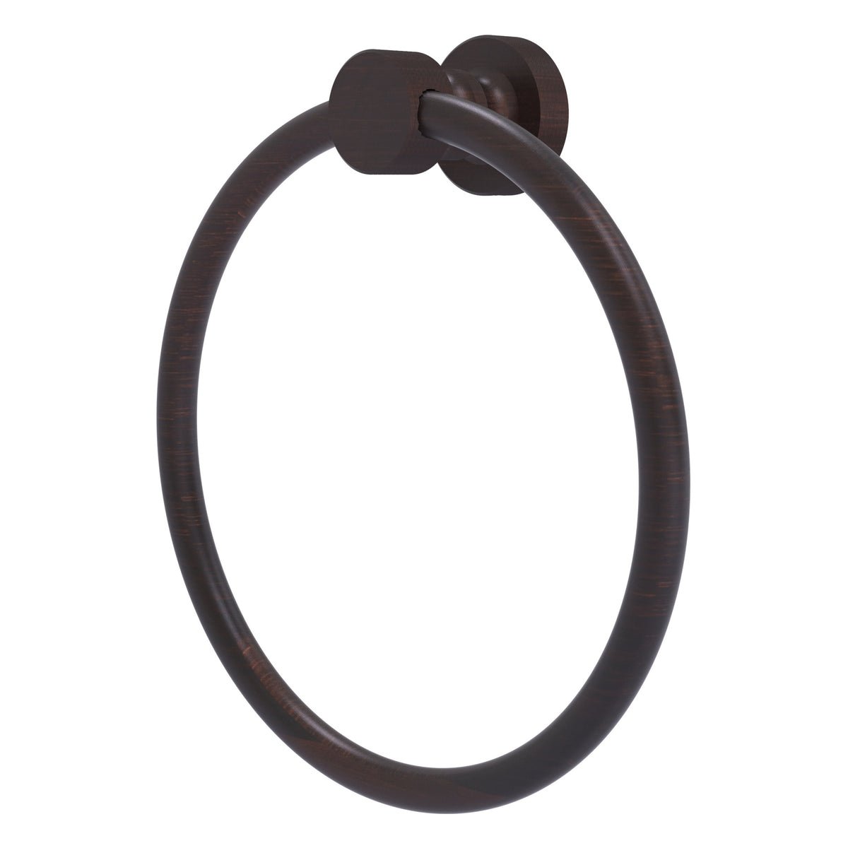 Foxtrot Collection 6 Inch Round Towel Ring - Solid Brass Wall Mount