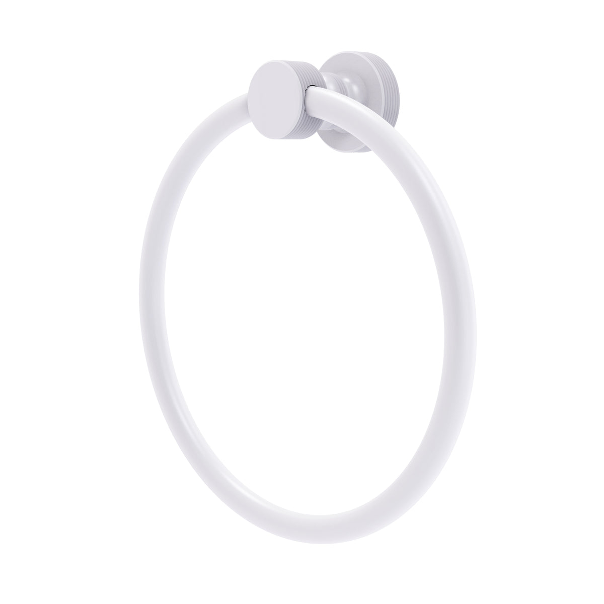 Foxtrot Collection 6 Inch Round Towel Ring - Solid Brass Wall Mount