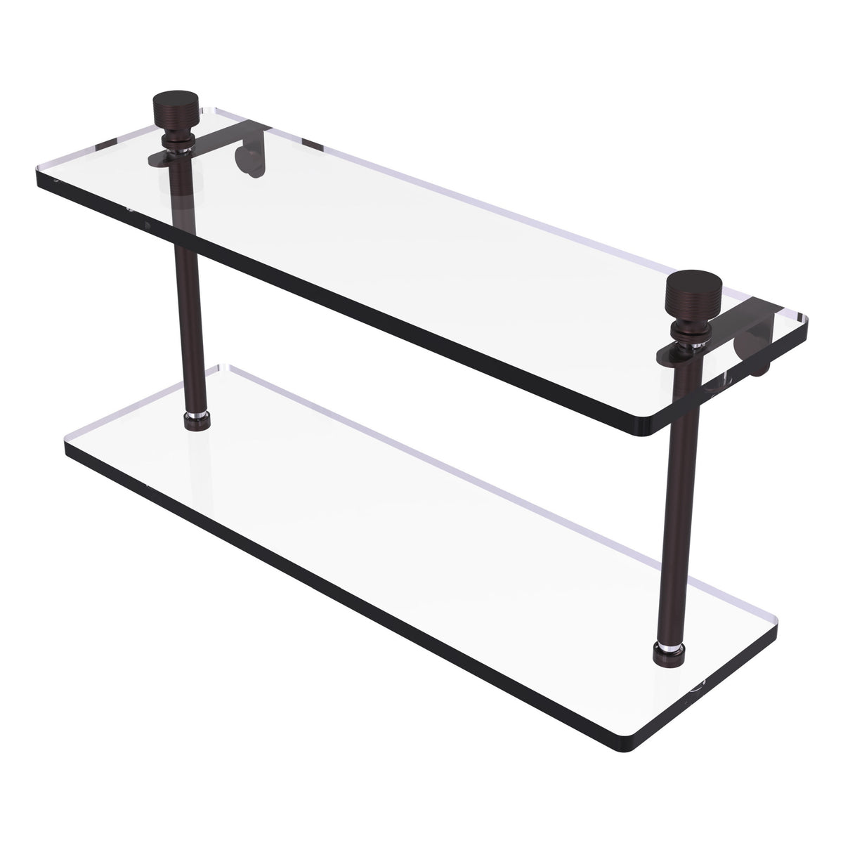 Foxtrot Collection Two Tiered Glass Shelf