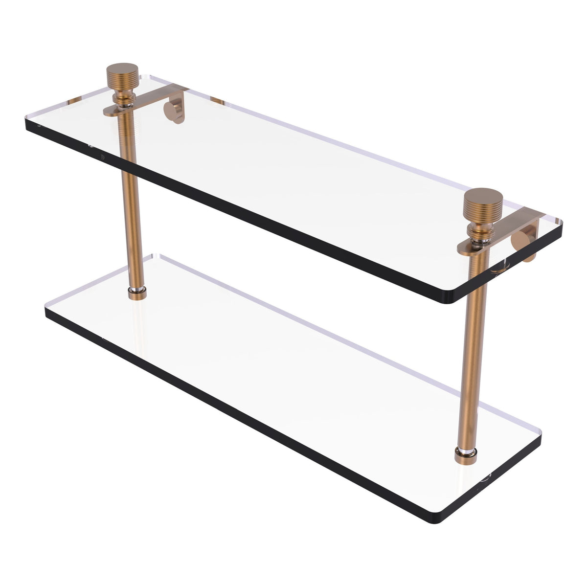 Foxtrot Collection Two Tiered Glass Shelf