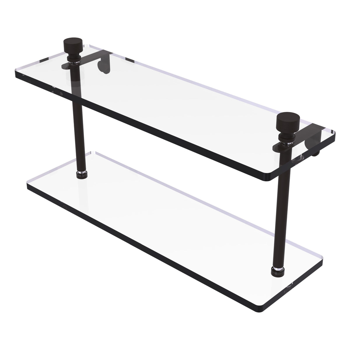 Foxtrot Collection Two Tiered Glass Shelf