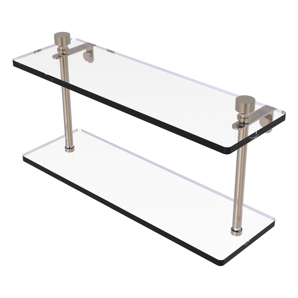 Foxtrot Collection Two Tiered Glass Shelf