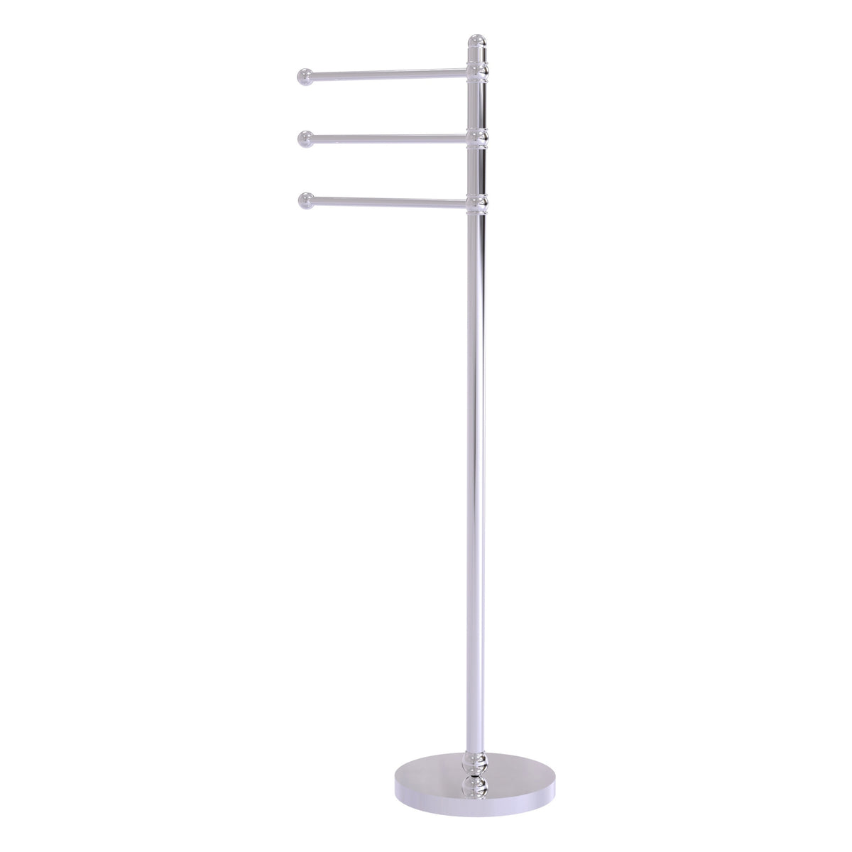 49 Inch Towel Stand with 3 Pivoting Arms