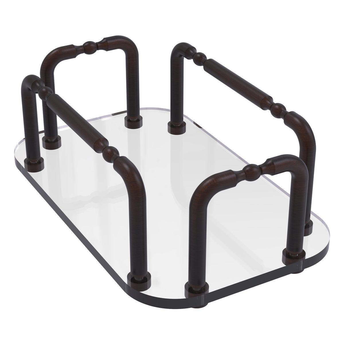 Vanity Top Glass Guest Towel Tray