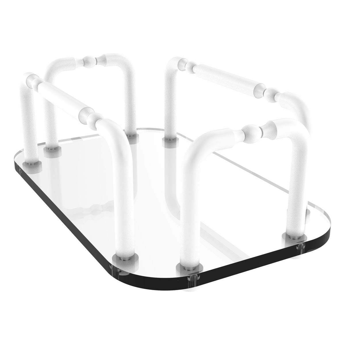 Vanity Top Glass Guest Towel Tray