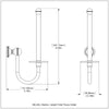 Upright Toilet Tissue Holder