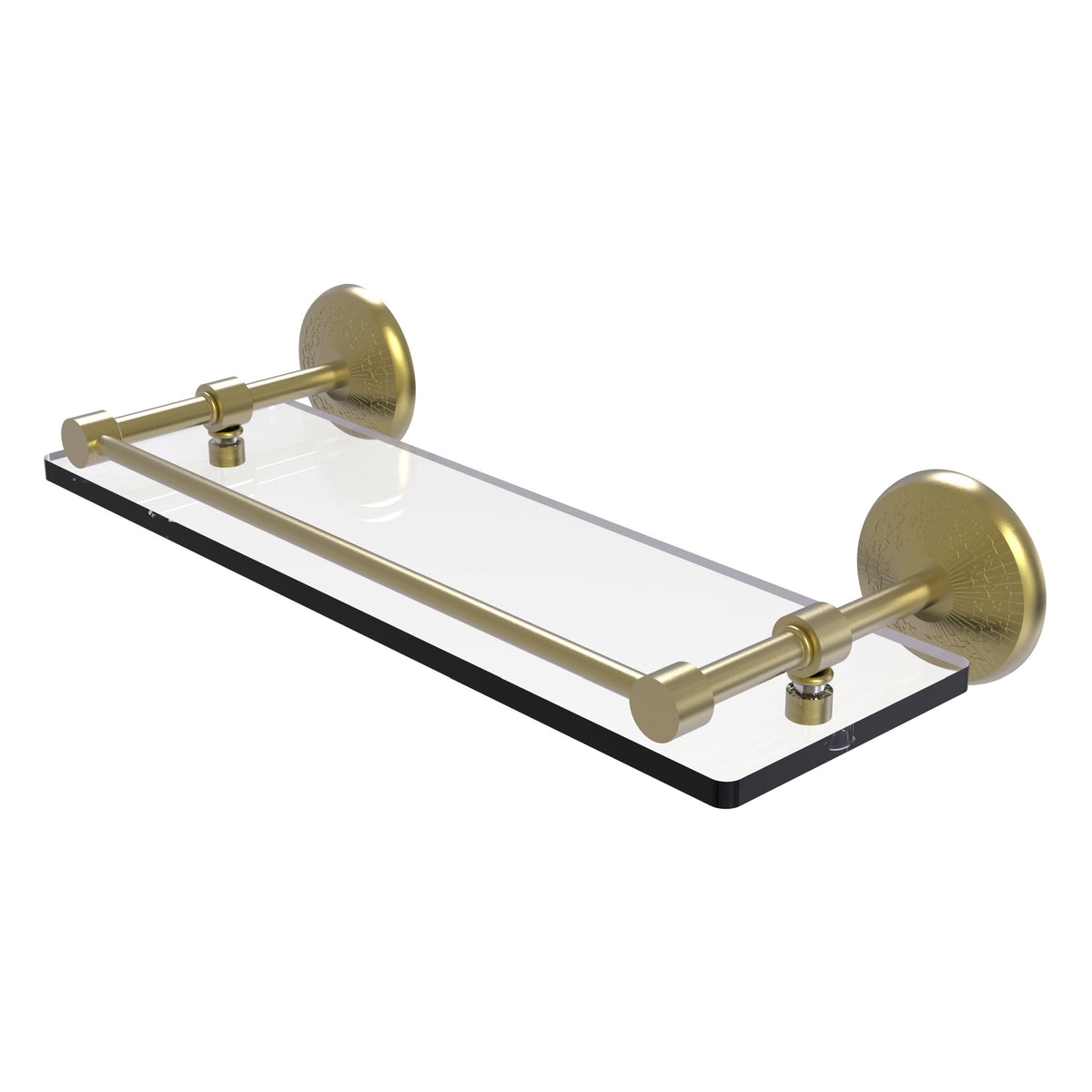 Monte Carlo Collection Tempered Glass Shelf with Gallery Rail