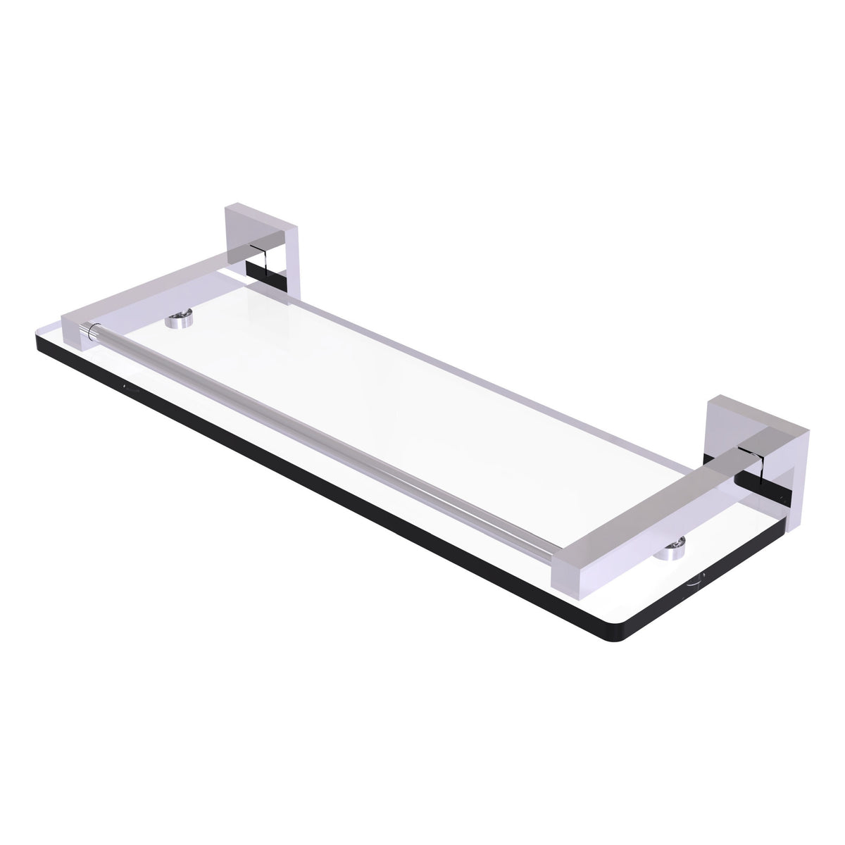 Montero Collection Glass Shelf with Gallery Rail