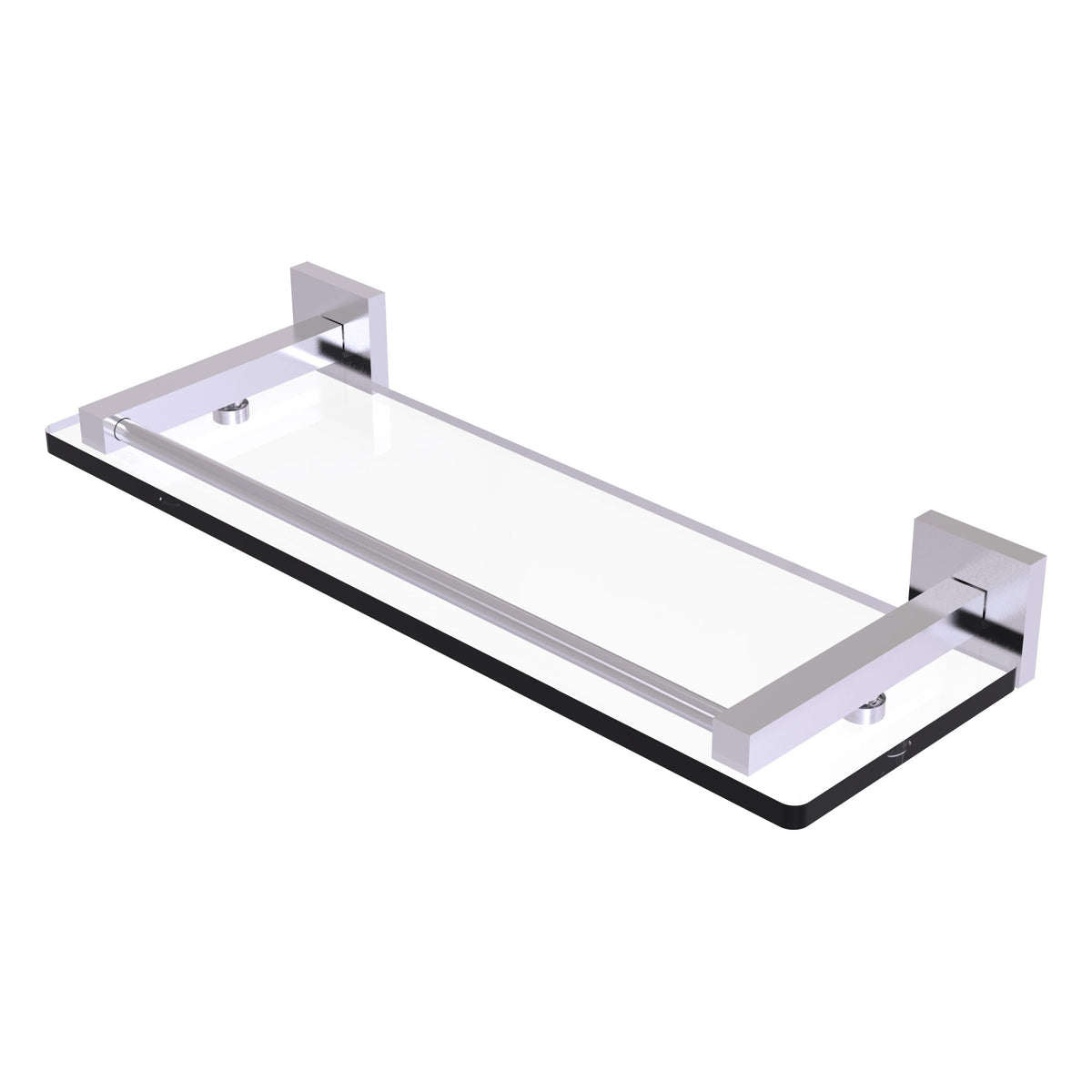 Montero Collection Glass Shelf with Gallery Rail
