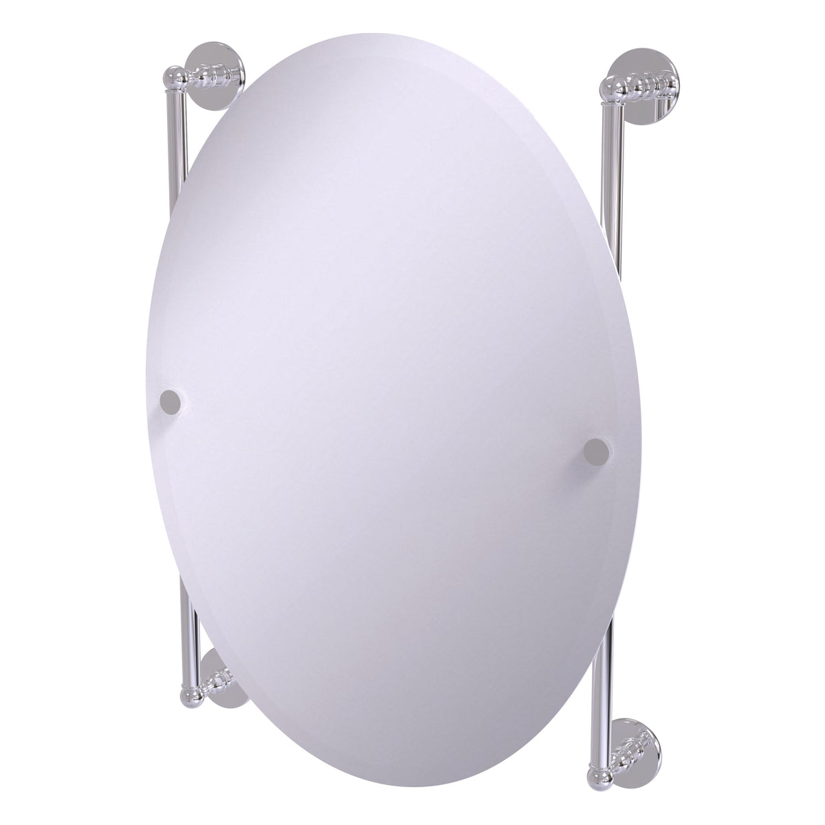 Prestige Skyline Collection Oval Frameless Rail Mounted Mirror