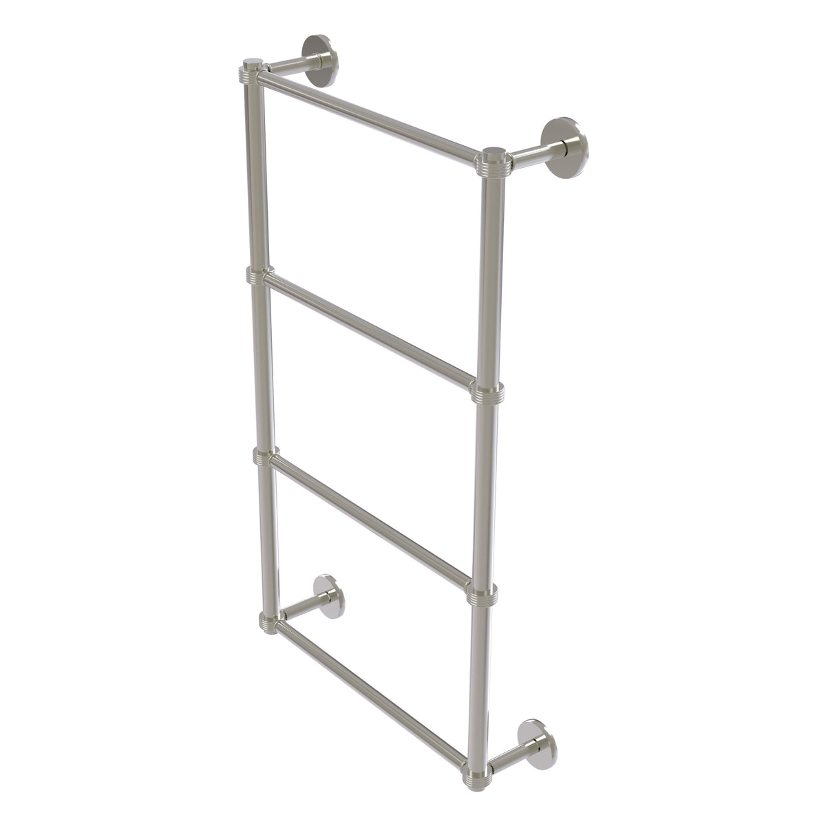 Prestige Skyline Collection 4 Tier Ladder Towel Bar with Grooved Accents