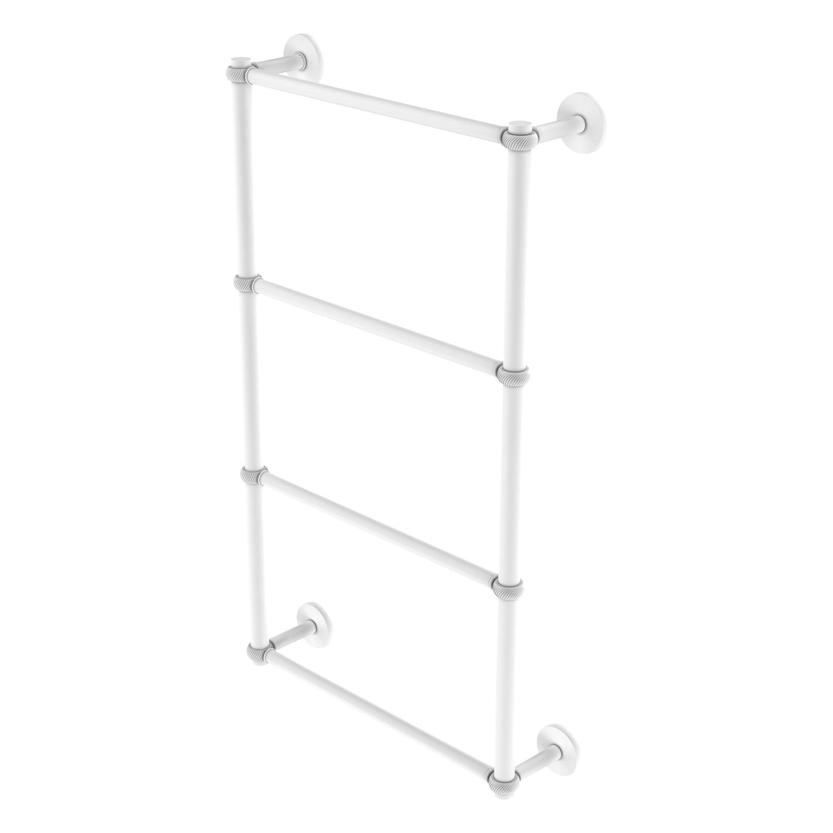 Prestige Skyline Collection 4 Tier Ladder Towel Bar with Twisted Accents