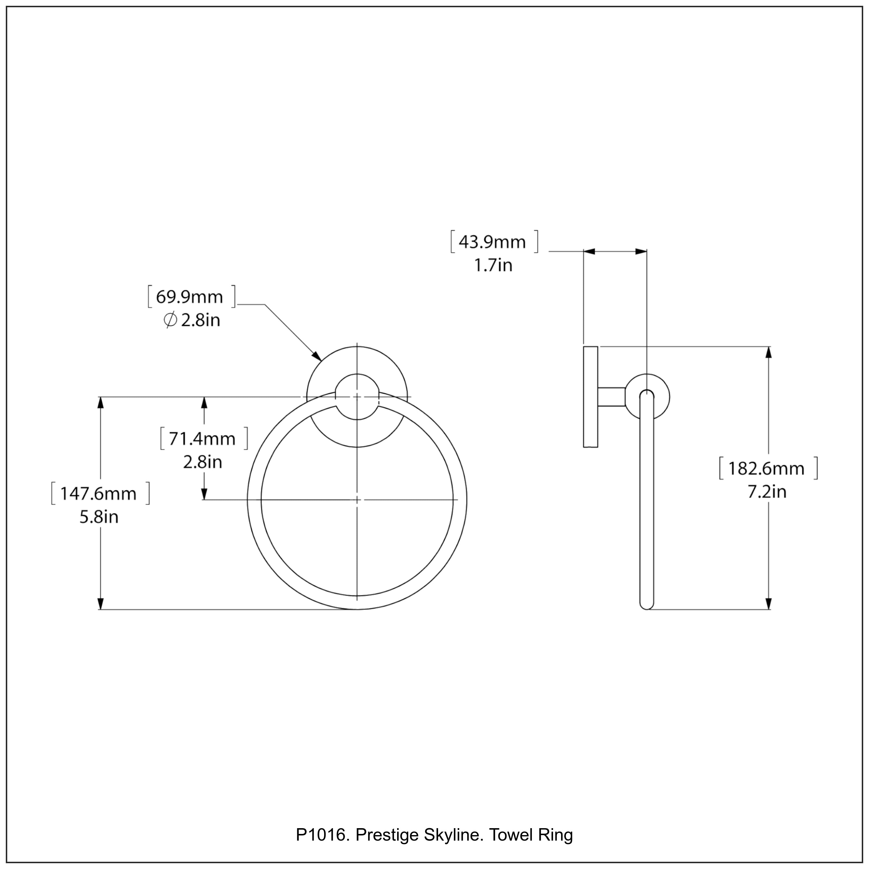 Prestige Skyline Towel Ring
