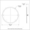 Frameless Round Tilt Mirror with Beveled Edge