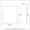 Frameless Rectangular Tilt Mirror with Beveled Edge