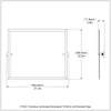 Frameless Landscape Rectangular Tilt Mirror with Beveled Edge