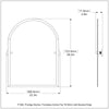Frameless Arched Top Tilt Mirror with Beveled Edge