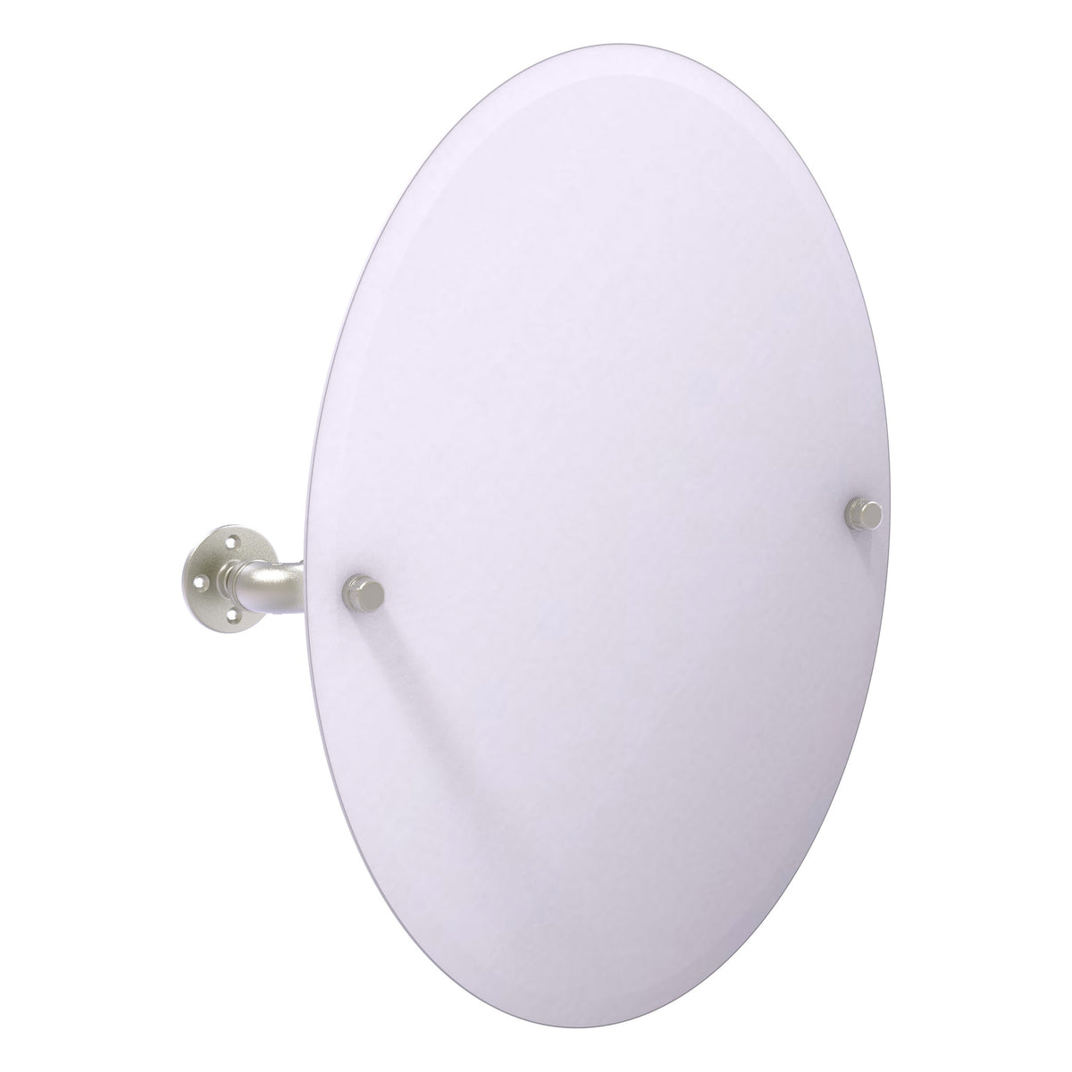 Pipeline Collection Frameless Oval Wall Mounted Tilt Mirror
