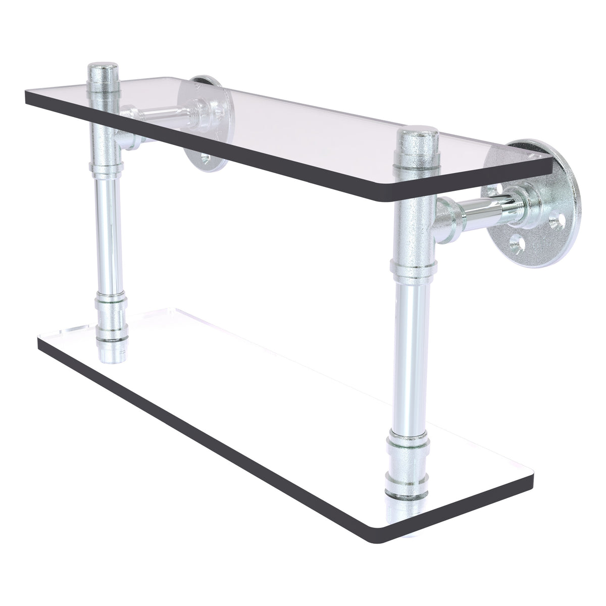Pipeline Collection Double Glass Shelf