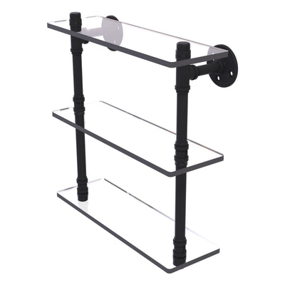 Pipeline Collection Triple Glass Shelf