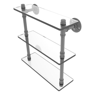 Pipeline Collection Triple Glass Shelf