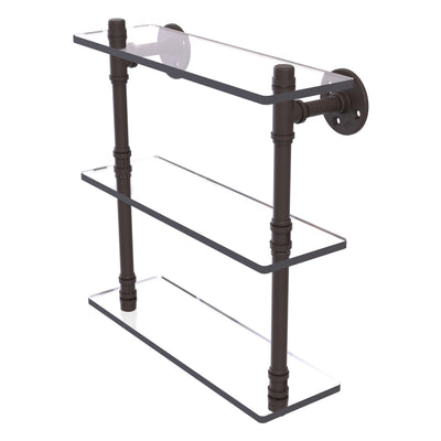 Pipeline Collection Triple Glass Shelf