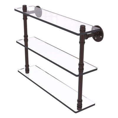 Pipeline Collection Triple Glass Shelf