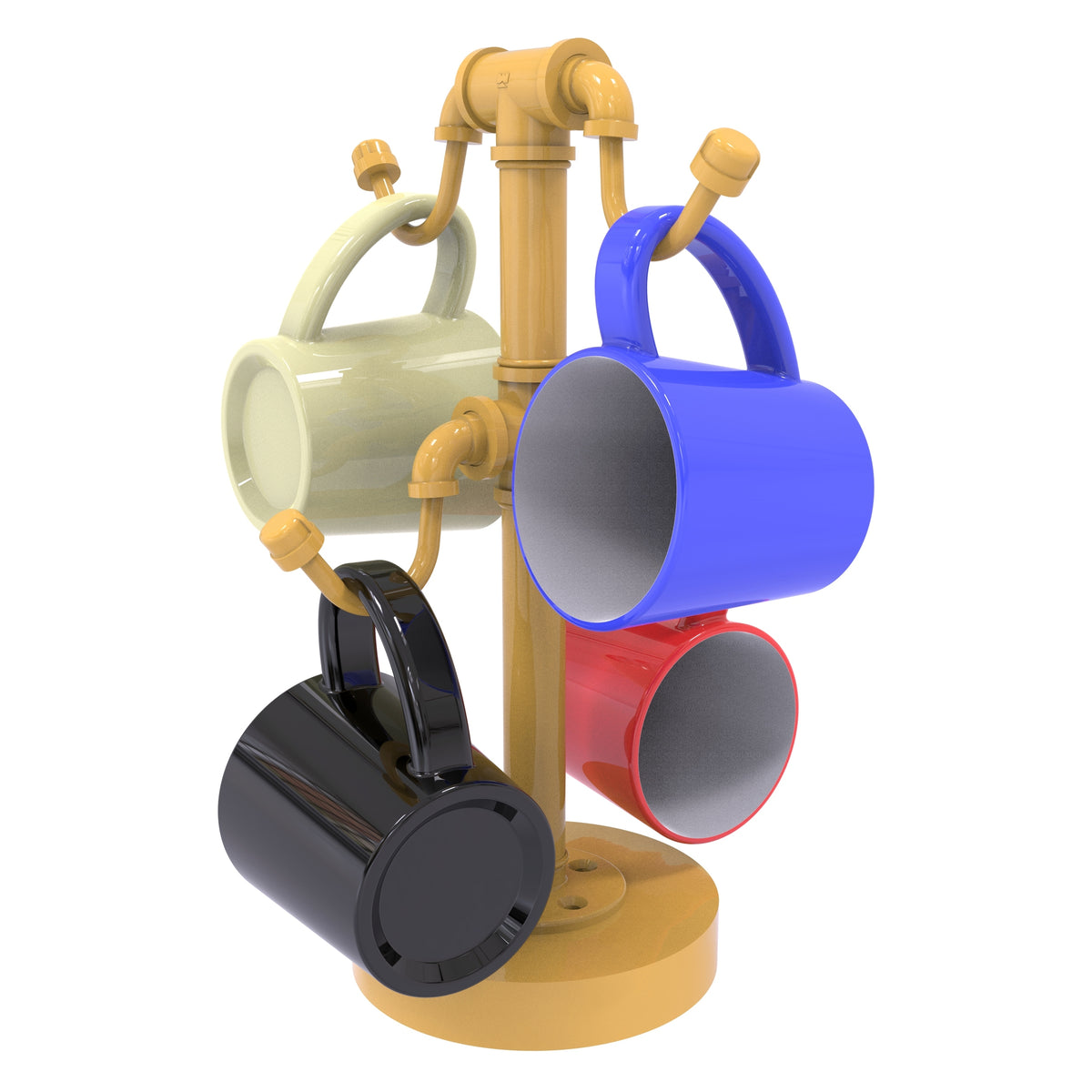 Pipeline Collection Countertop 4 Coffee Mug Holder