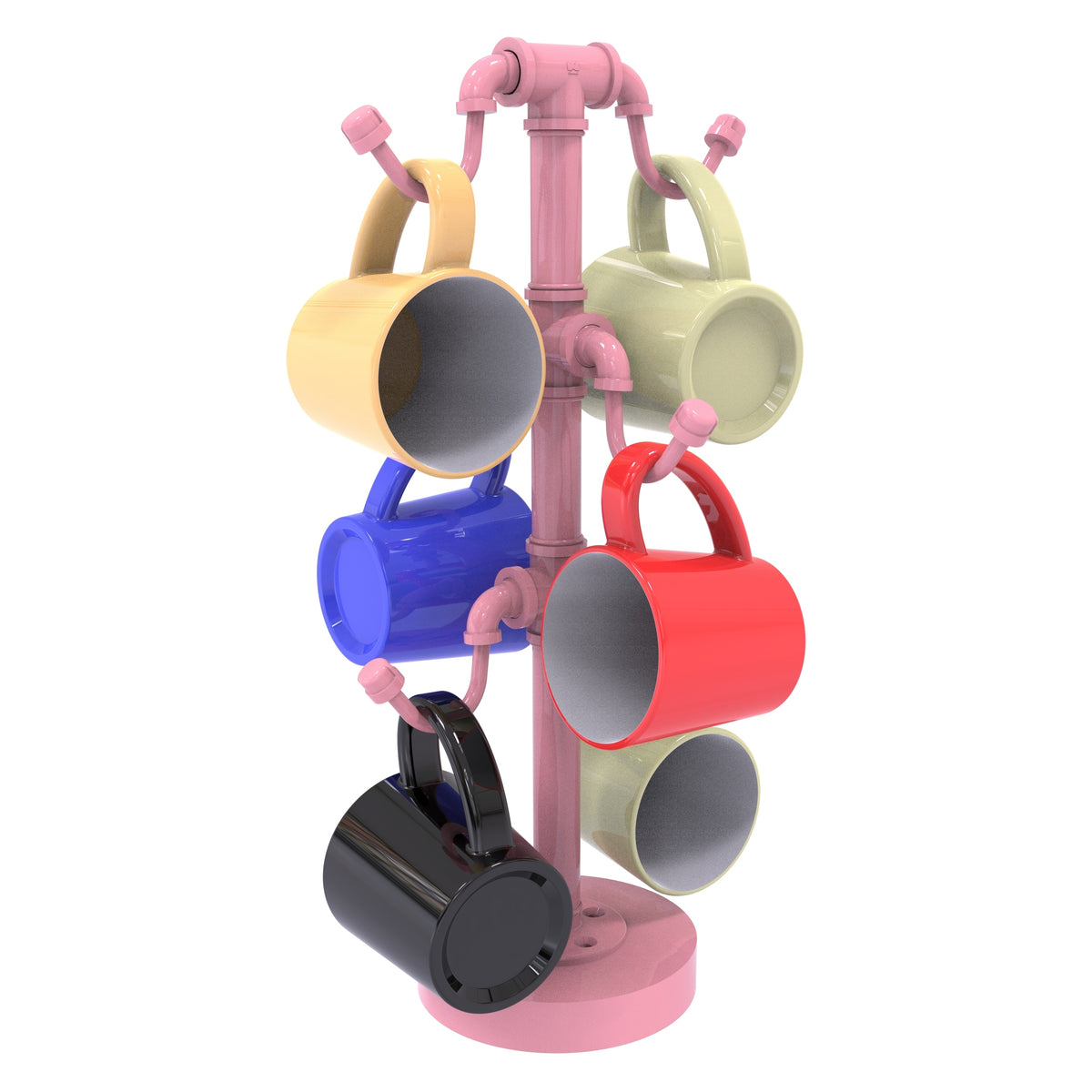 Pipeline Collection Countertop 6 Coffee Mug Holder